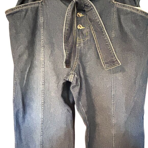 NWT TIME AND TRU Women’s Wide Leg Button Fly High Rise Pockets Elastic Waist 20 - Picture 3 of 15